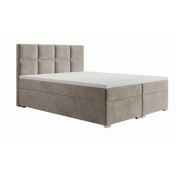 Continental double bed, Taormina, 120x200, Klasyczny, Boucle, 1, Bonell Premium, Bez toppera