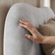 Upholstered double bed, Mallorca, 90x200, Klasyczny, Boucle, 1, Stelaż drewniany