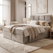 Continental double bed, Taormina, 120x200, Klasyczny, Boucle, 1, Bonell Premium, Bez toppera