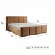 Upholstered double bed, Split, 90x200, Klasyczny, Boucle, 1, Stelaż drewniany