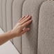Continental double bed Mauritius, 120x200, Klasyczny, Boucle, 1, Bonell Premium, Bez toppera