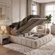 Upholstered double bed, Alanya, 90x200, Klasyczny, Boucle, 1, Stelaż drewniany