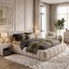 Upholstered double bed, Alanya, 90x200, Klasyczny, Boucle, 1, Stelaż drewniany