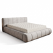 Upholstered double bed, Alanya, 90x200, Klasyczny, Boucle, 1, Stelaż drewniany