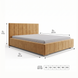 Upholstered double bed, Fuerteventura, 90x200, Klasyczny, Boucle, 1, Stelaż drewniany