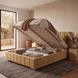 Upholstered double bed, Fuerteventura, 90x200, Klasyczny, Boucle, 1, Stelaż drewniany