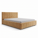 Upholstered double bed, Fuerteventura, 90x200, Klasyczny, Boucle, 1, Stelaż drewniany
